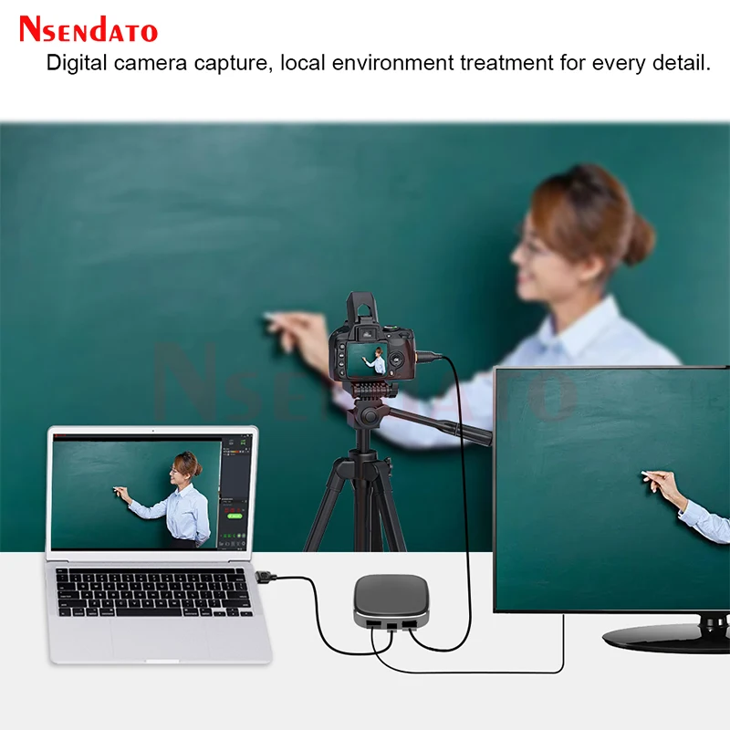 4K Type C HDMI-Compatible to USB3.0 Video Capture Card 1080P 60fps USB C HDMI-Compatible Video Recorder For Live Streaming