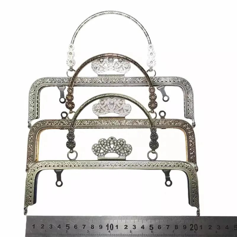 

DIY Jewelry Accessories 20.5cm Antique Copper Silver Light Gold Luggage Handmade Material Mouth Gold