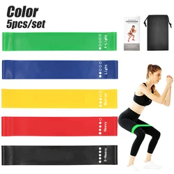 Versatile 5 - Piece Resistance Band Set for Men and Women - Durable Elastic Bands for Effective Home & Gym Workouts (Color)