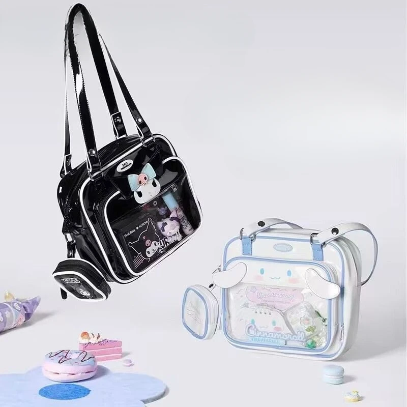 

Sanrio Kuromi Cinnamoroll Crossbody Bag Large Capacity Daily Commute Cartoon Cuteness Lolita Handbag Fashion Birthday Present