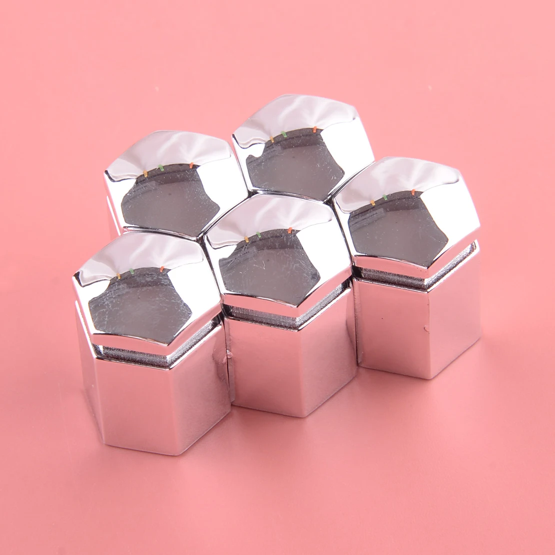 20pcs/set Silver Plastic 17mm Wheel Nut Bolts Covers Caps Fit For