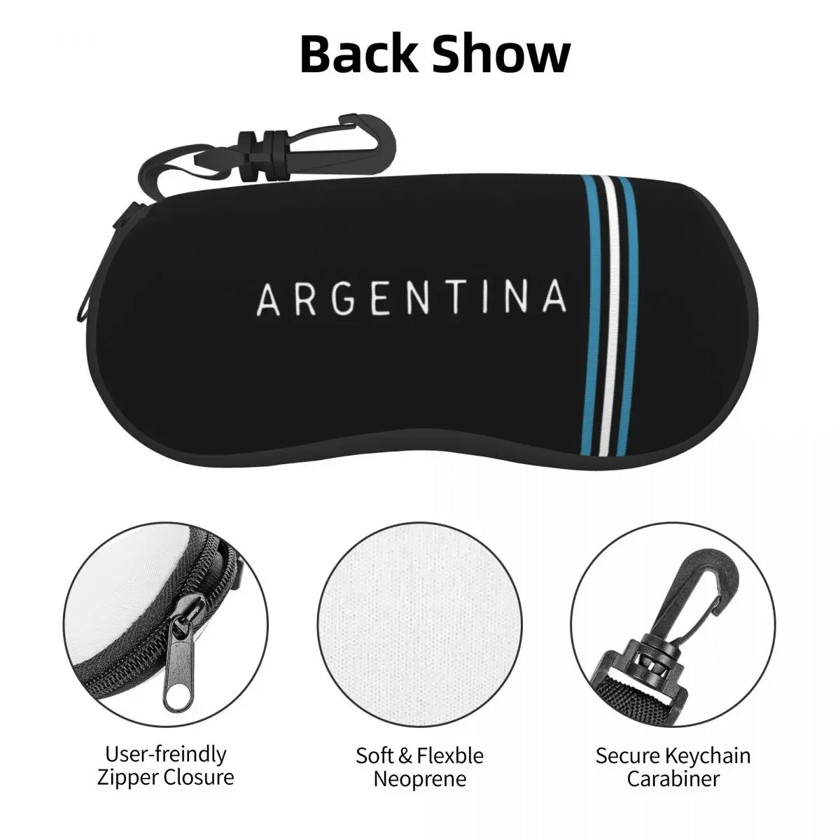 Argentina Flag Argentine Flag Glasses Case Fashion Football Soccer Legend Reading Box Print Eyeglasses Box