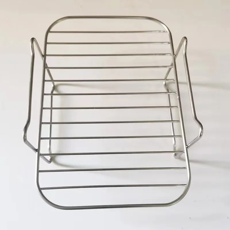 Multifunctional Air Fryer Steaming Rack Stainless Steel Air Fryer Grill Kitchen Accessories Baking Tray Roasting Cooking Tools air fryer rack