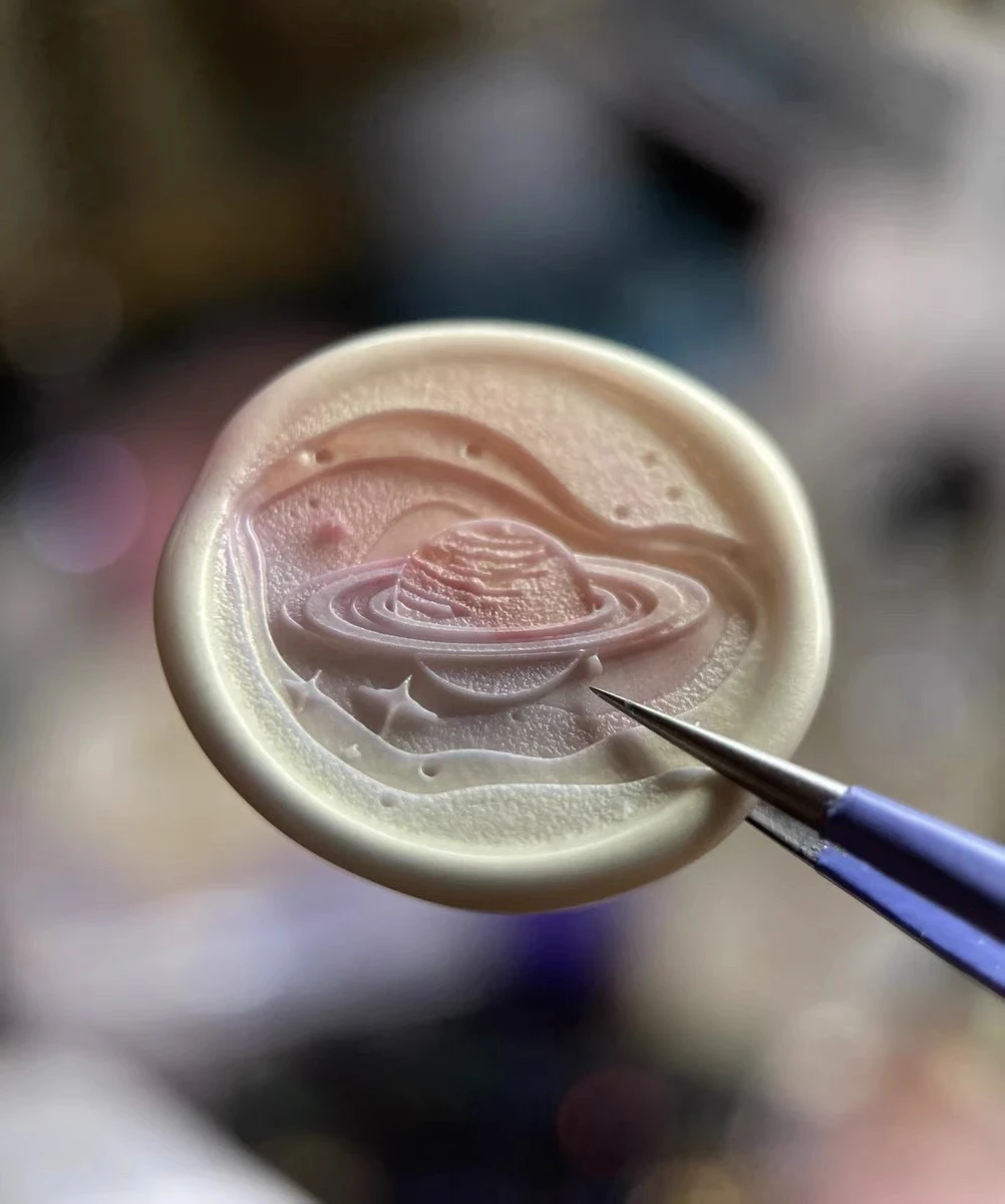 Cheap Handmade  Plang Lotus Fire Seal Wax Stamp Emed Design Bonnie ell Plate Eonal Busin Supplies