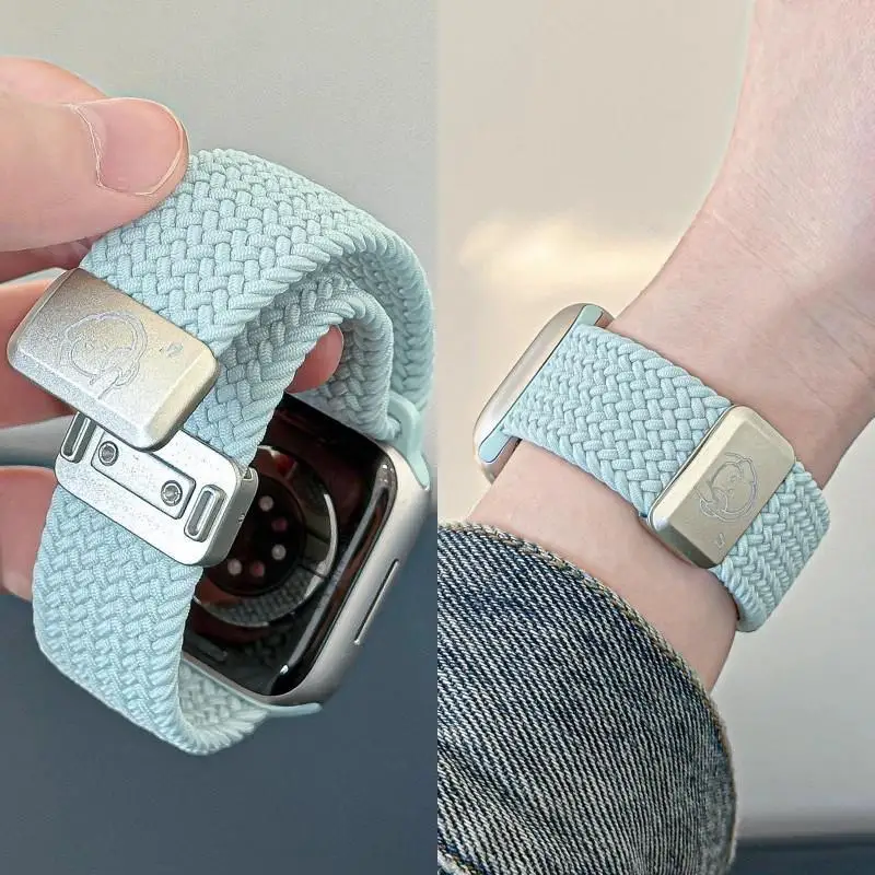 Nylon Braided Strap with Magnetic Buckle Bracelet