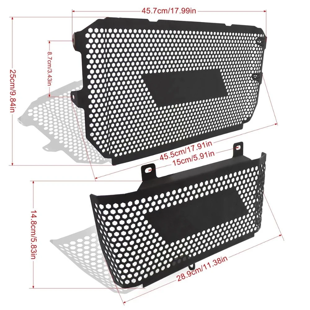 For Yamaha MT-10 MT 10 MT10 FZ-10 FZ10 FZ 10 2016-2023 Motorcycle Accessories Radiator Guard Grille & Oil Cooler Guard Protector