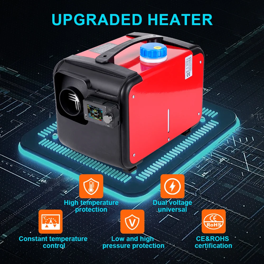 Portable Bluetooth Diesel Heater for Trucks, RVs & Indoor Use | 8KW Power | Multi-Voltage