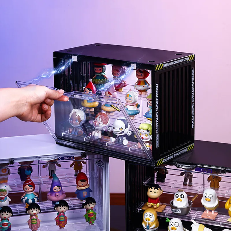 Vitrine en acrylique avec lumières pour collections Lego, boîte de  rangement en bois transparent, armoires à beurre de parfum, boîte  anti-poussière pour figurines et jouets - AliExpress