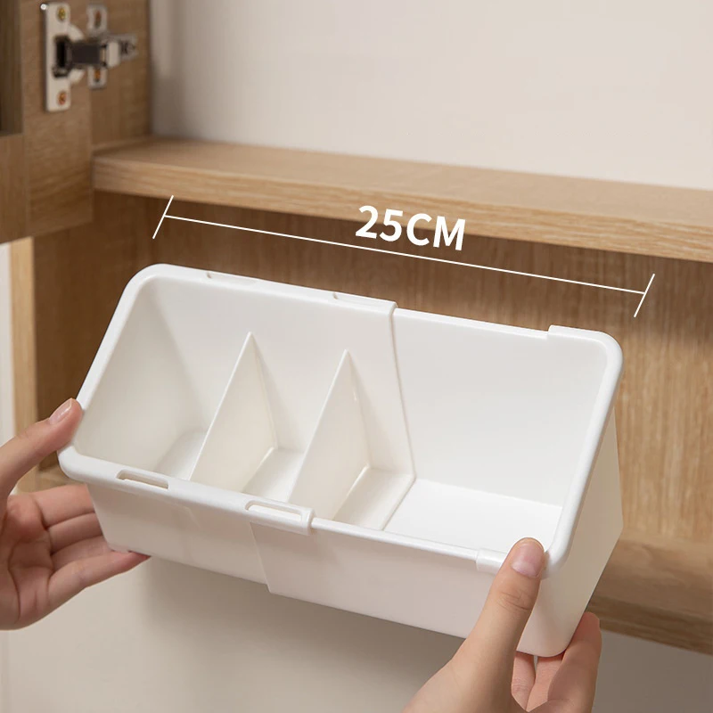 Extendable Mirror Cabinet Storage Box, Multi-functional Cosmetic Storage Box, Adjustable Desktop Compartment Organizer.