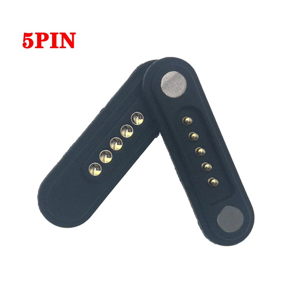 7er-Set DC-Stecker-Buchsen-Pogo-Pin-Adapter 2/3/4/5/6-polig, 2,2 mm Rastermaß, federbelasteter DC-Magnet-Stromanschluss für DIY-Projekte – Detail 8