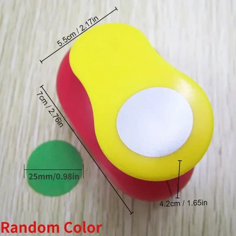 8/25/38/50mm Random Color Circle Punch DIY Embossing Punches Scrapbooking Machine Paper Cutting Hole Punch Rounder Cutter