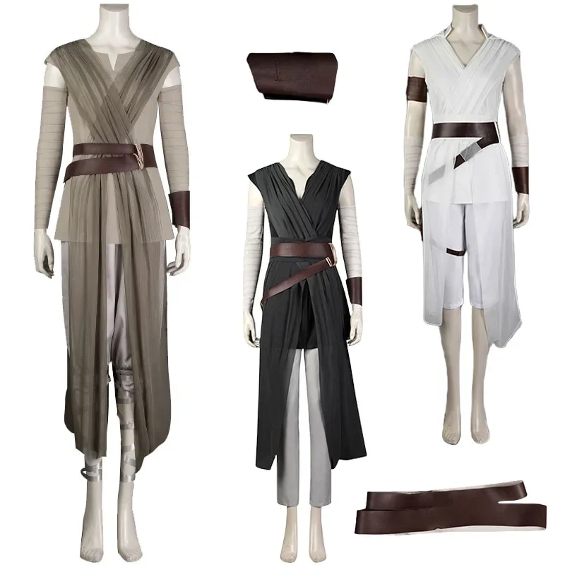 

Star Wars Rey Cosplay The Last Jedi Rey Skywalker Cosplay Costume Uniform Adult Suit Halloween Carnival Costume for Women