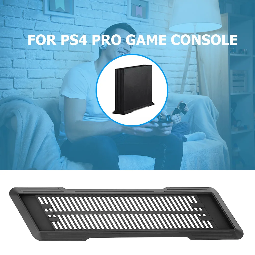 PS4 Pro용 게임 콘솔 플레이어 수직 브래킷 스탠드 홀더 냉각 패드 베이스