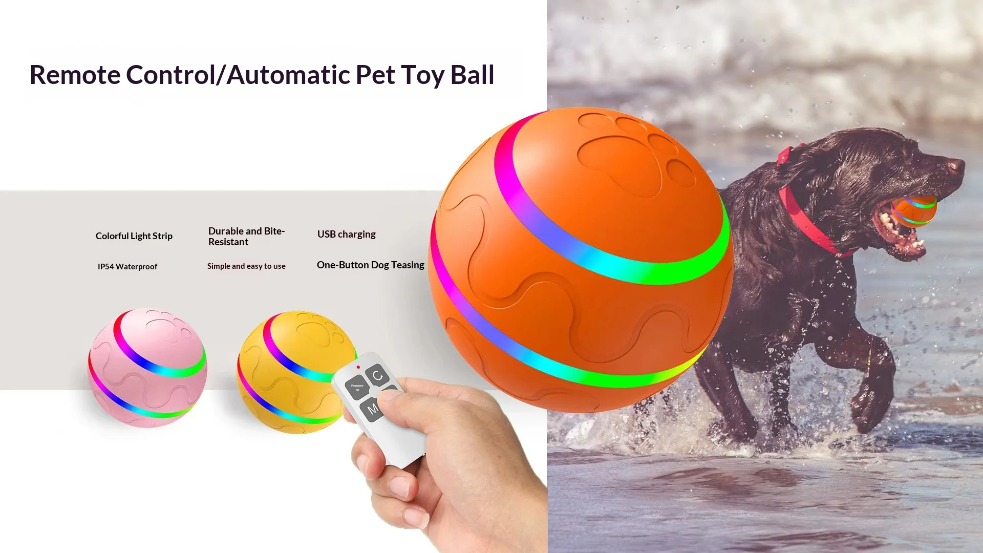 Automatic Rolling Ball Cat Toy With Silicone Tunnel For Pets_voghion.com