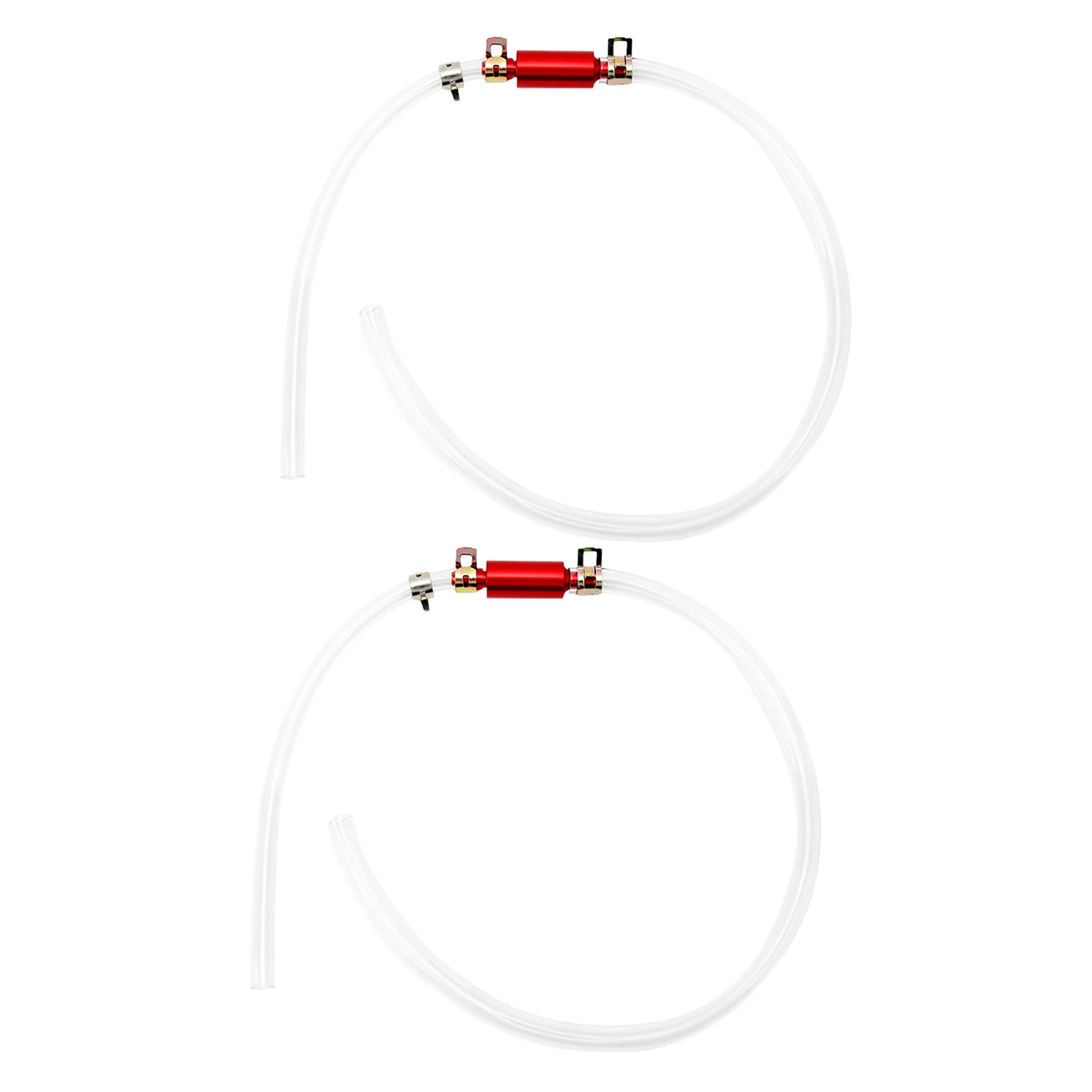 Brake Fluid Clutch Bleeder Hose 6MM One Way Check Valve Tube Bleeding Tool Kit 2pcs Universal for Motorcycle Car