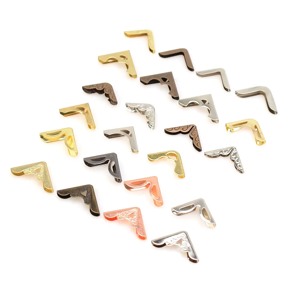 48PCS Scrapbook Metal Album Corner For Antique Brass Jewelry Book ...