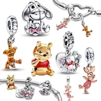 MINISO Disney Winnie the Pooh Tiger Piglet Birthday Charm Fit Pantaro Bracelet DIY Women Exquisite High Quality Jewellery Gift 1