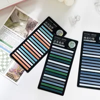 300 Sheets sticky not Transparentes Sticky Notes Self-Adhesive Annotation Read Books Bookmarks Tabs Notepad Aesthetic Stationery 2