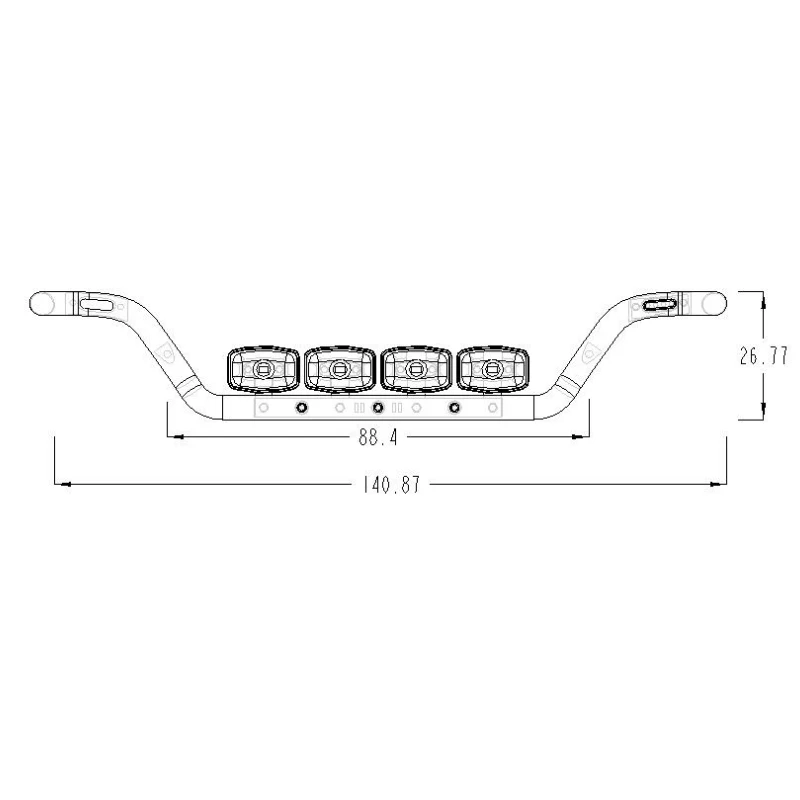 Square Front Dome LED Light Spotlight Lamp for Tamiya 1/14 RC Truck Scania 770s Actros Volvo Tractor RC Trailer LESU Tamiya Part 6