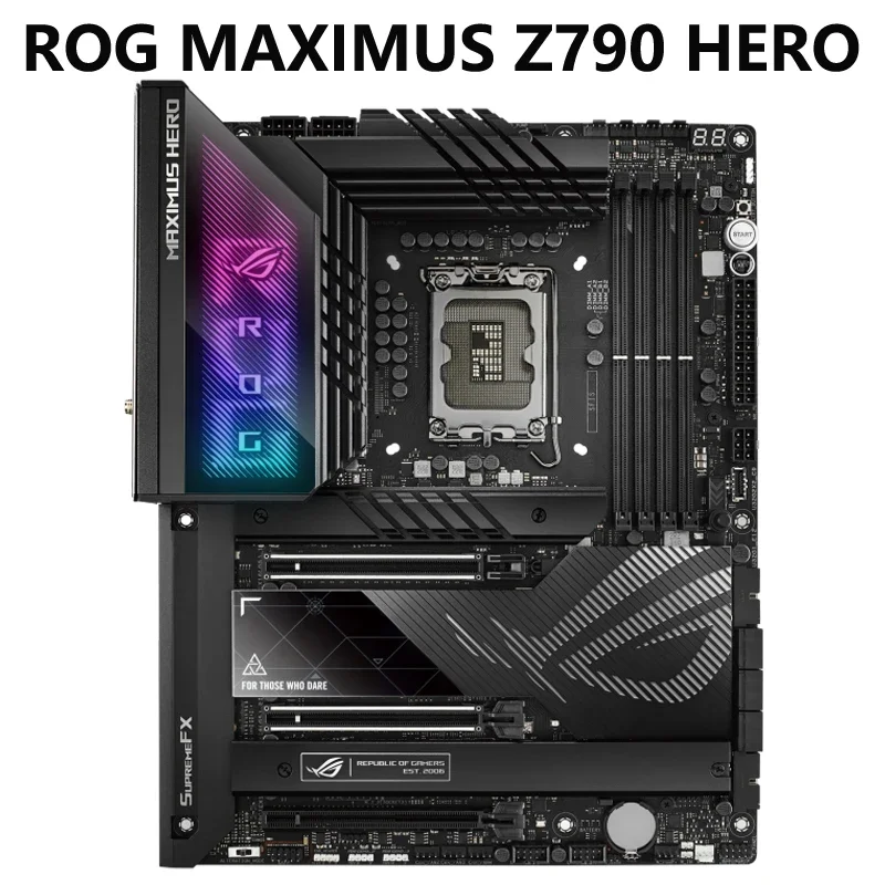 

ASUS ROG MAXIMUS Z790 HERO LGA 1700 Intel13th&12th Gen ATX Gaming Motherboard PCIe 5.0,DDR5, 20+1power Stages,WIFI 6E, 2.5Gb LAN