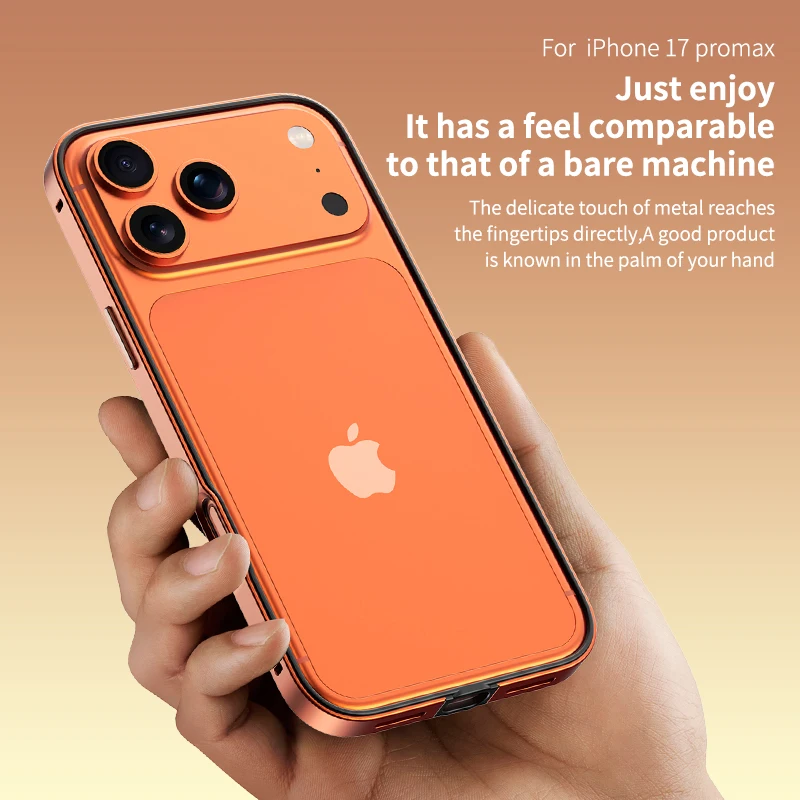 Luxury Metal Alloy Phone Frame Case - Bare Feel, Shockproof & Heat Dissipation Bumper