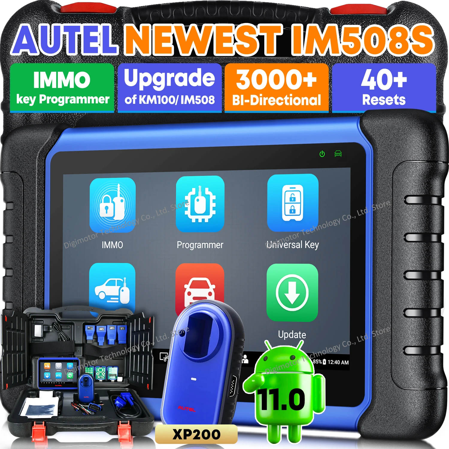 Autel MaxiIM IM508S Outils professionnels de programmation de clés Outils de diagnostic automobile Toutes clés perdues Immobilisateur 2 ans de mise à jour gratuite 1