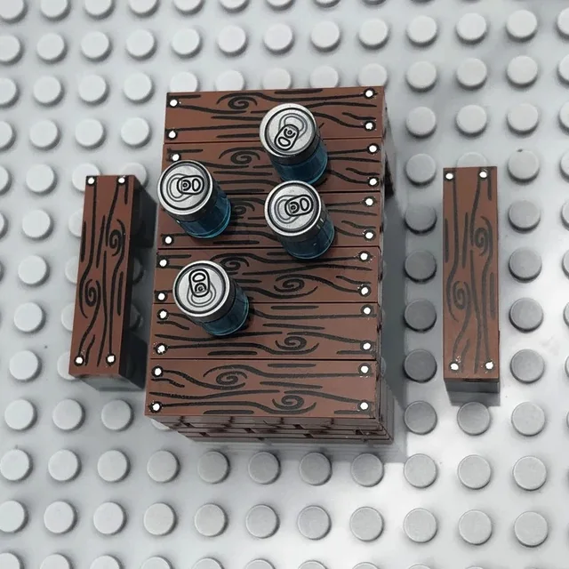 Creative Moc Parts Building Blocks Diy City Scene Model 1x4 Plank Bricks Pack Construction Toys for Children Gifts 5