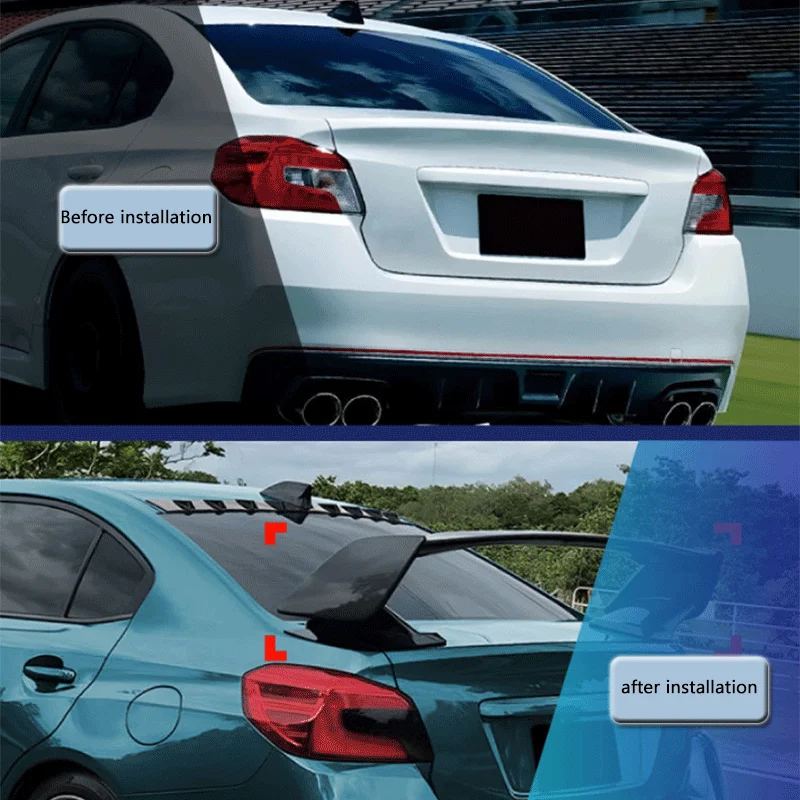 Spoiler posteriore di alta qualità per modifiche auto, compatibile con Subaru WRX STI VA 2015-2021 tutti i modelli - Image 4