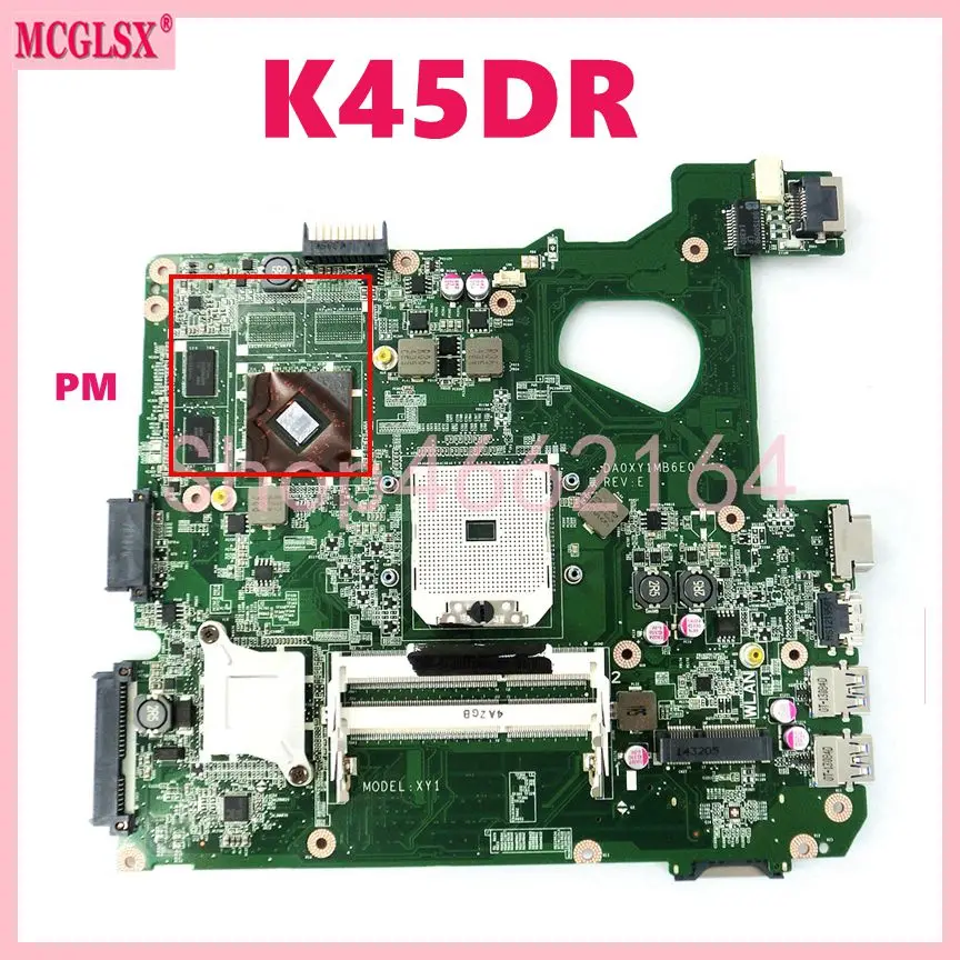com Hd7470m Gpu Notebook Mainboard para Asus A45d A45dr K45d K45dr R400d R400dr Laptop Motherboard 100 Testado ok K45dr