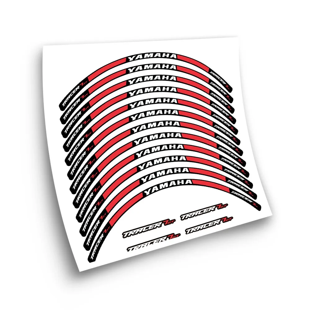 Kit Adesivo Compatibile Con Cerchione Moto Yamaha Tracer 7 Gt