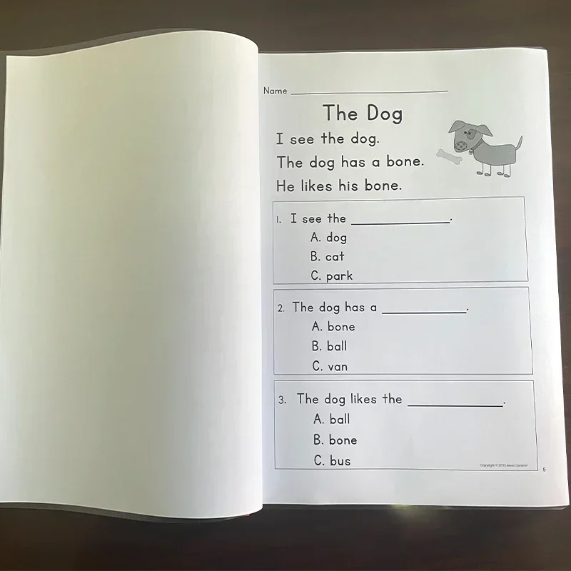 Reading Comprehension Level C-P Workbook Question Guided Reading Practice Learning English Toys for Children Kid Montessori 4