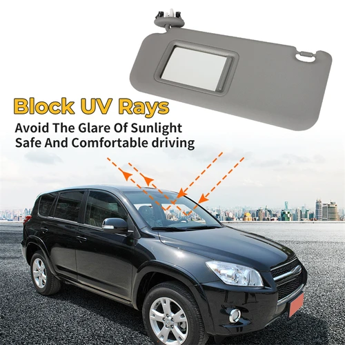 도요타 RAV4 RAV 4 2006- 2008 2012 자동차 선바이저, 왼쪽 운전자 사이드 W 라이트 실드, 선루프 액세서리, 743220-42501-B2 3