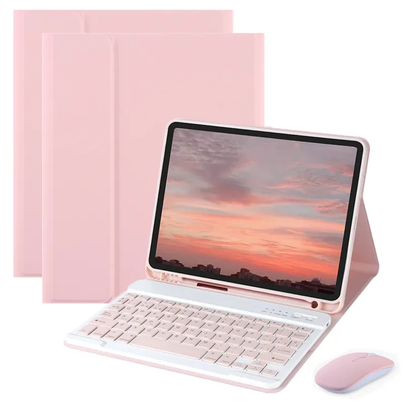 Capa Teclado para Samsung Galaxy Tab s9 Ultra Cover Russo Espanhol Hebraico Árabe Coreano Mouse Teclado Sm-x910 146
