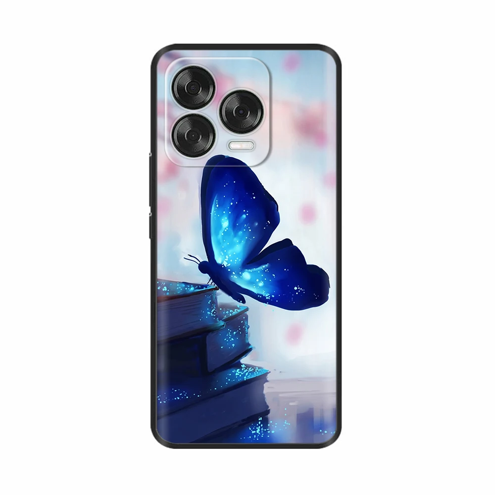 Luxury Black Silicone Back Cover - Elegant Design Case