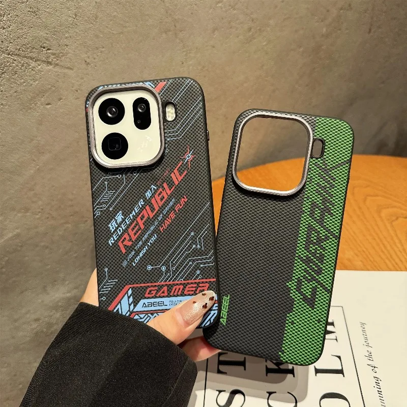Premium Kevlar Carbon Fiber Magnetic Wireless Charging Shockproof Case