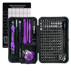 Magnetic Precision Screwdriver & Tool Set (170 in 1 purple)