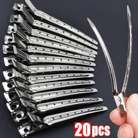 Pinces de soins capillaires pour femmes, pinces de séparation en métal et acier pour coiffure, barbier, coupe de cheveux, outils de coiffure, racine de cheveux, épingle à cheveux moelleuse 1
