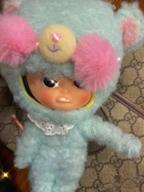 POP MART MUI CHAN BEAR BJD Doll Cutie Pie Blue Advanced Mini MuiChan Plush Cloth Kawaii Figures Body Moveable Dolls DIY Gift 4