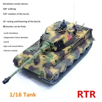New RC Tank 1/16 Rechargeable Remote Control Tanks 65cm Camouflage RC Tank Sound Effects Military Tank RC Car Toy For Boys 1