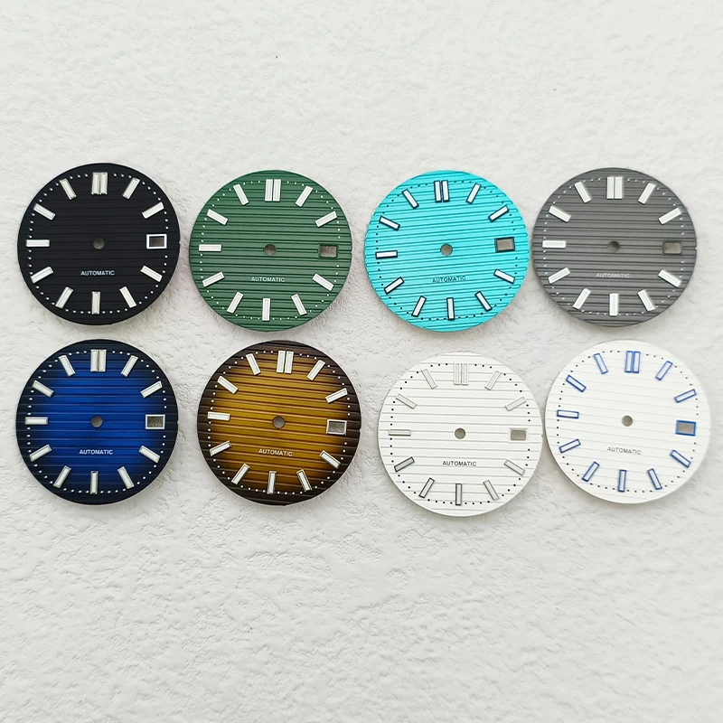 

29.8mm Watch Dial C3 Luminous Dial Fits NH35 NH36 Japan Movement Nautilus mechanical Watch Replace Dial