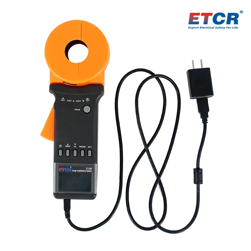 ETCR2150 Leakage Current Meter 40A Clamp Earth Resistance Tester1500Ω Rechargeab