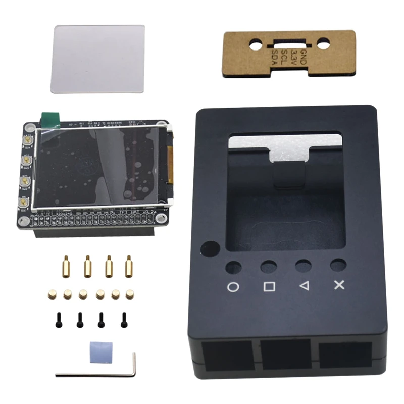 Алюминиевый чехол с ЖК-экраном 2 4 дюйма и функцией ИК для Raspberry Pi 4B/3B/2B/B +/A |