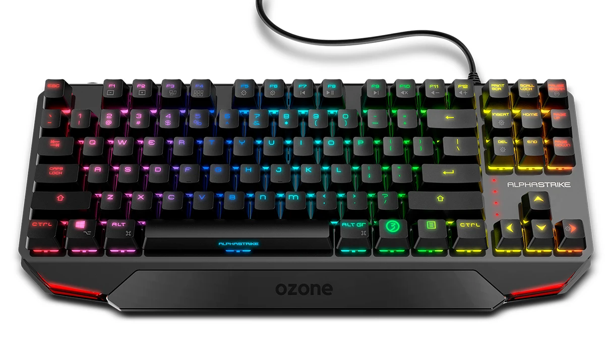 OZONE MINI TACTICAL-mechanical Gaming keyboard without numeric keyboard,  Bluetooth 5.0, Outemu Red Switches, RGB LED lighting, silent, Spanish  Layout, Black - AliExpress