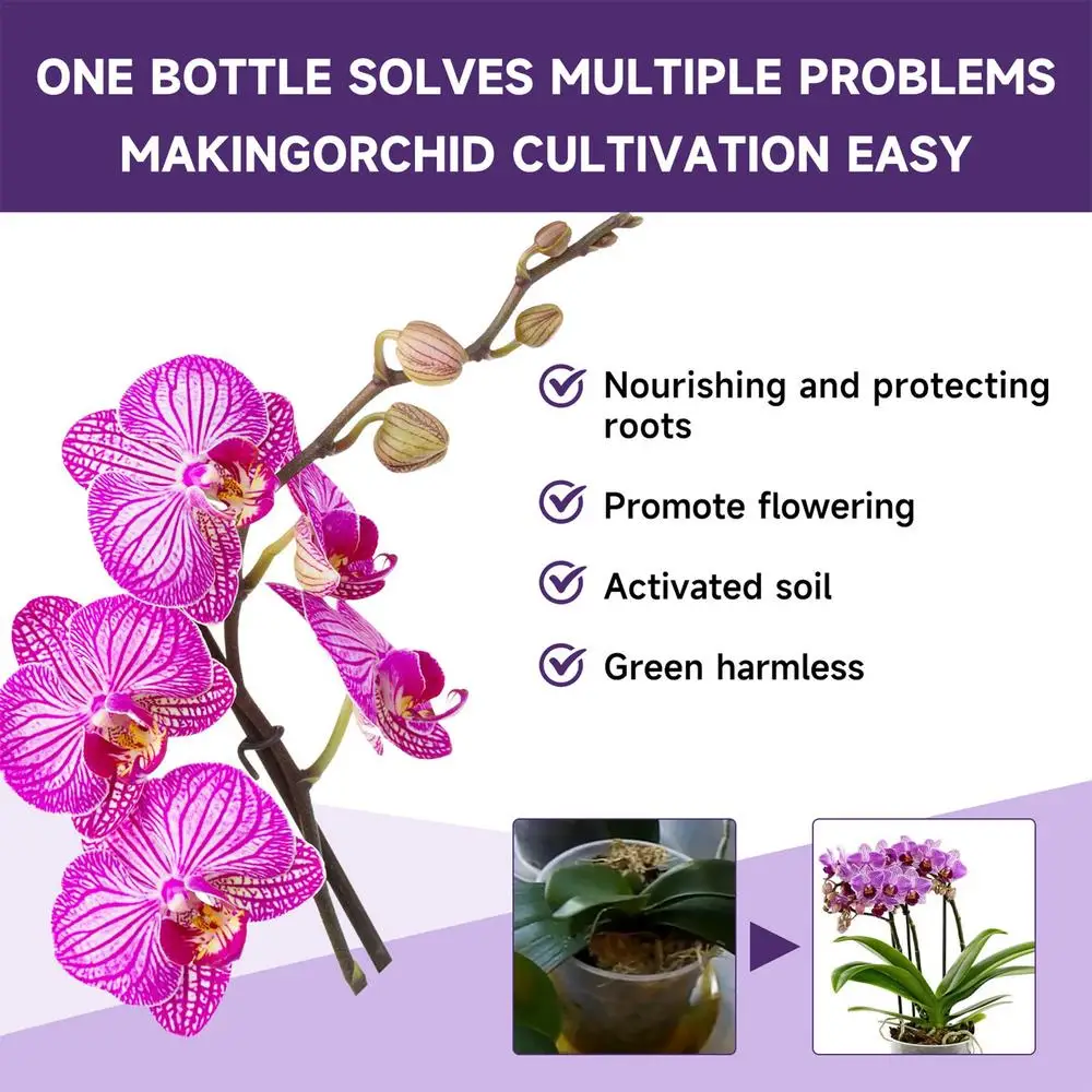 Description Picture 5 of itemOrchid Fertilizer Liquid 50ml Plant Growth Enhancer Fertilizer Plant Food Orchid Plant Food for Orchids and Acid Loving Plant
