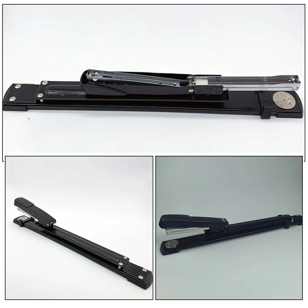 전문가용 롱암 스테이플러, 견고한 금속 사무용 스테이플러, 대용량 빠른 스테이플링 도구, 책상 장, 학교, 가정용