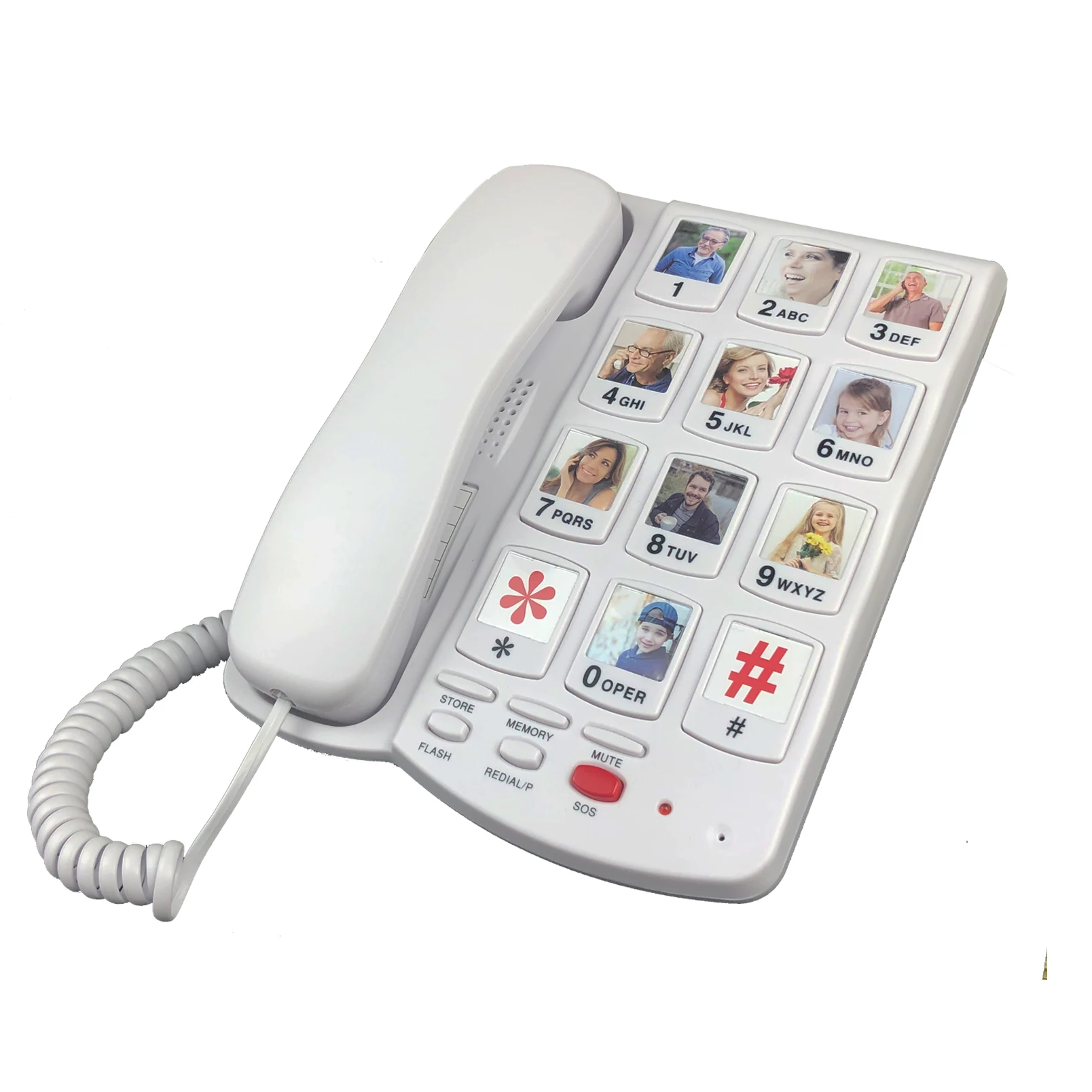 Large Button Cordless Phone Seniors Big Button Telephones Elderly