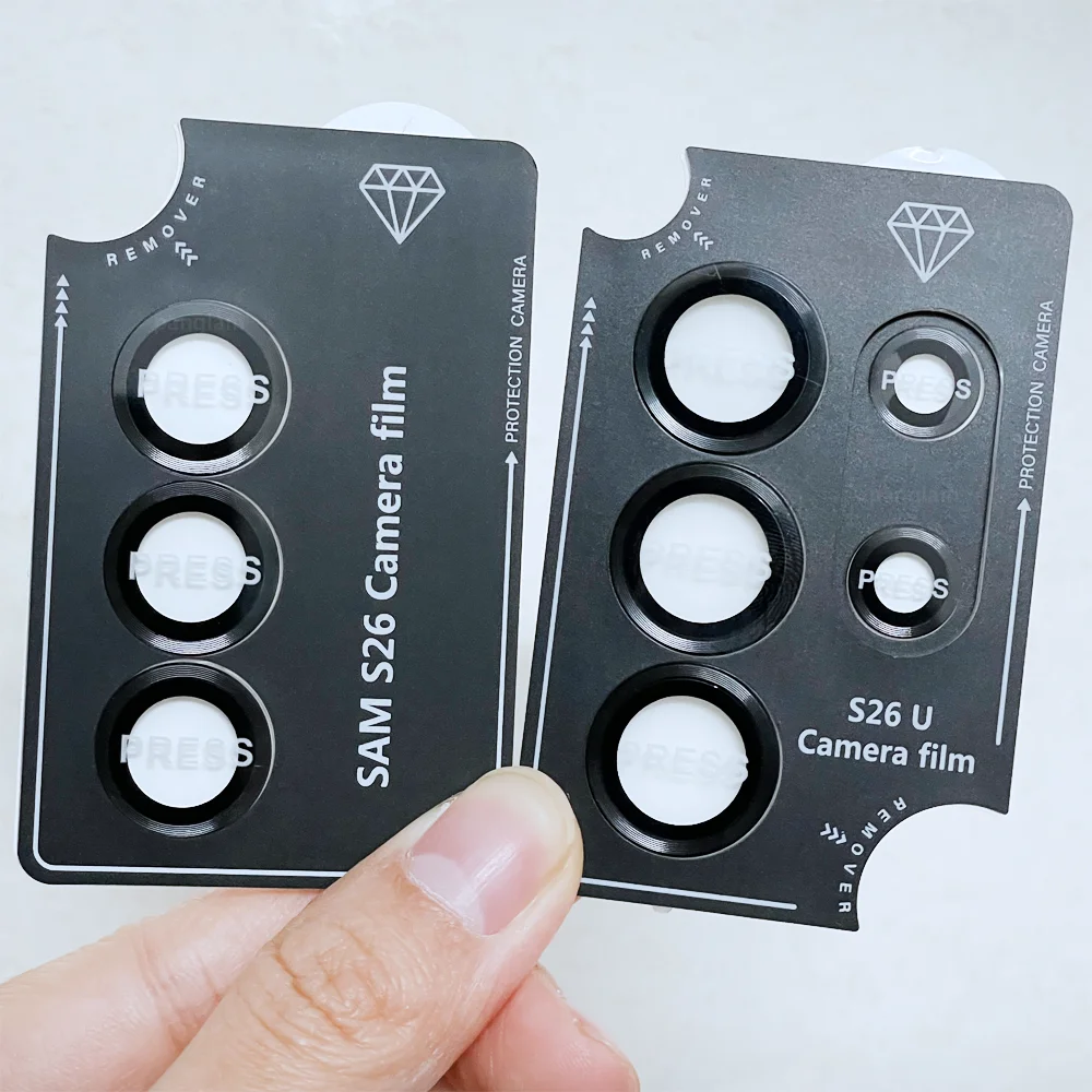 Camera Lens Protector with Metal Ring and Glass Cover, Lens Removal Tool Included