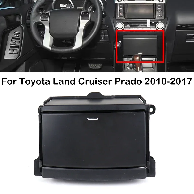 

Для Toyota Land Cruiser Prado 2010 2011-2017, контейнер для хранения в салоне автомобиля, приборной панели, центральной консоли, перчатки, ящик для всякой всячины CD