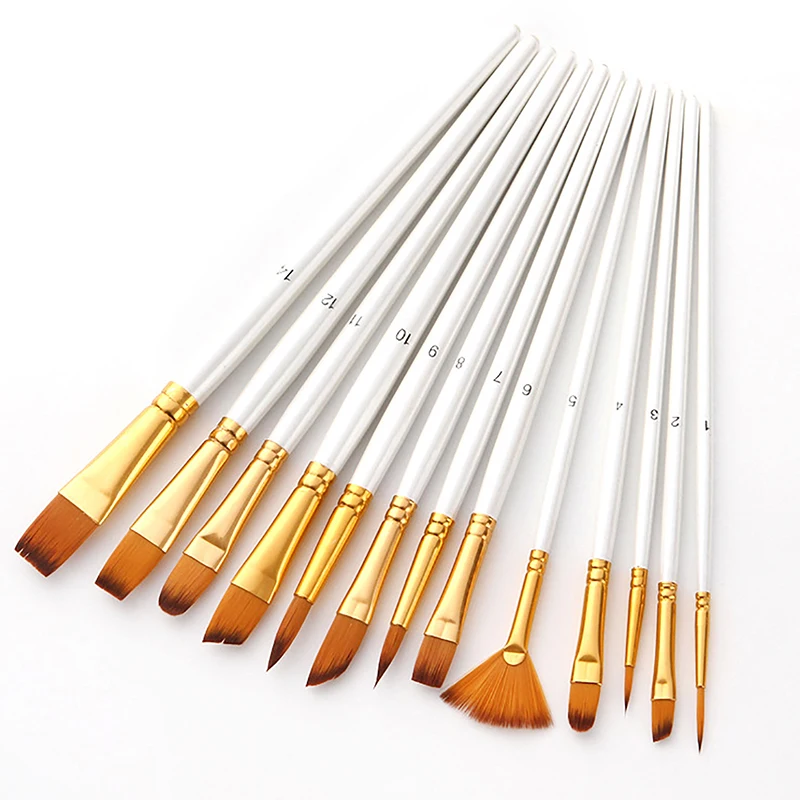 13Pcs Painting Brushes Set
