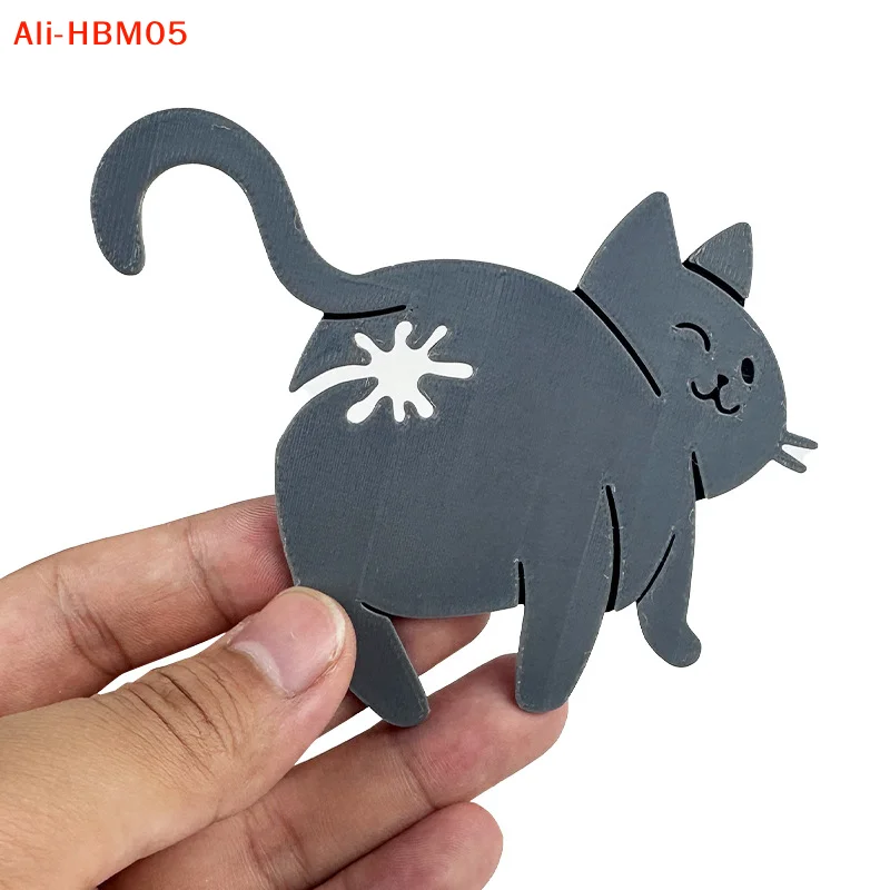 (HB05)2개입 3D 고양이 엉덩이 모양 빵 봉투 클립 간식 봉투 밀봉 클립 참신한 주방용품 고양이 애호가를 위한 음식 보관 봉투 클립